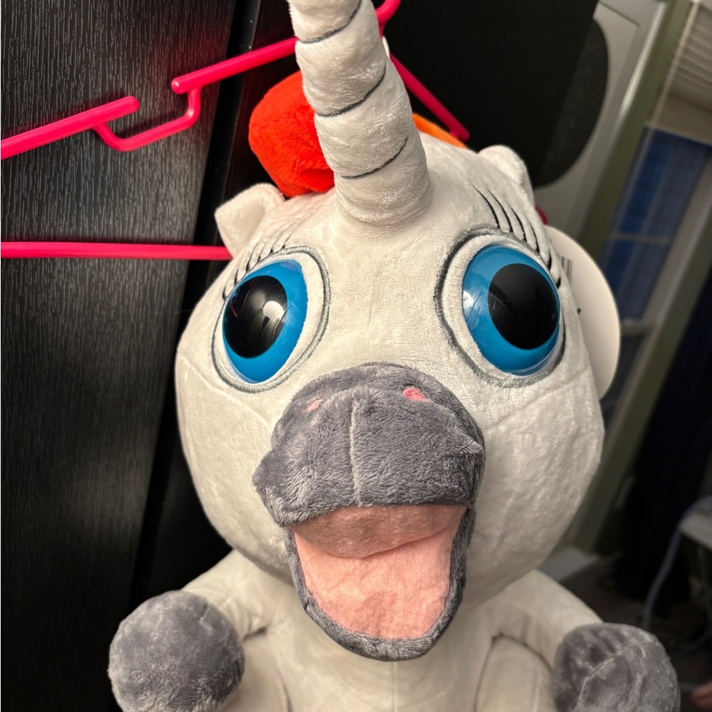 Squatty Potty Dookie White Plush Unicorn Toy with Rainbow Mane and Rainbow Poop - Picture 5 of 14